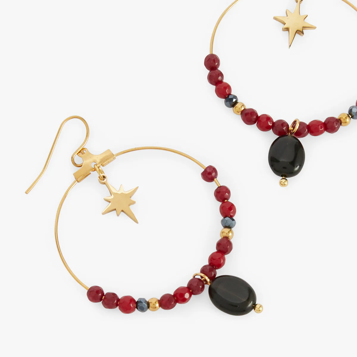 Boucles d'oreilles crochets en acier inoxydable - Image 2