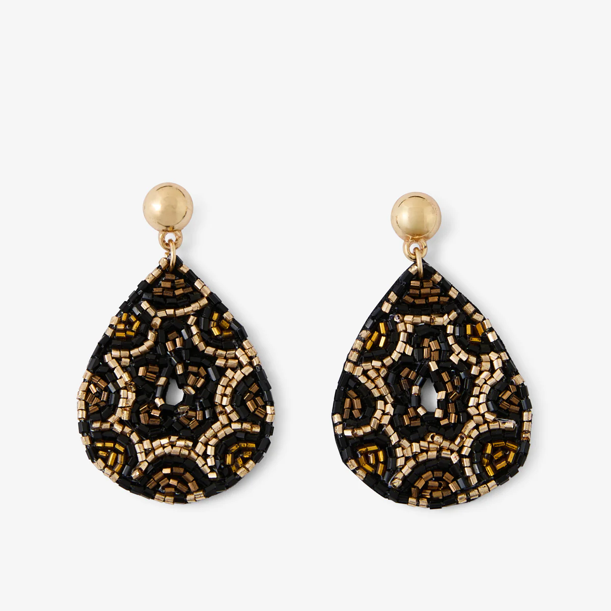 Boucles d'oreilles gouttes léopard Léopard félin