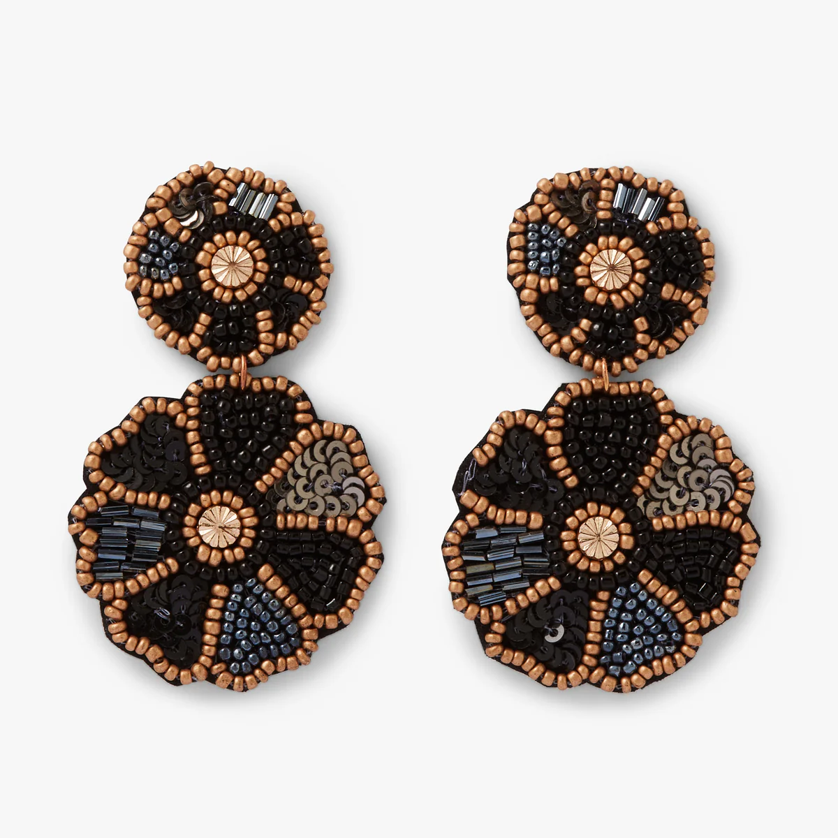 Boucles d'oreilles noir