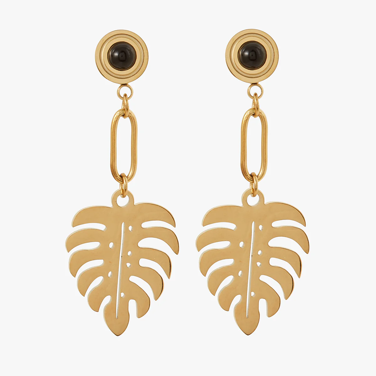 Boucles d'oreilles pendantes acier inoxydable