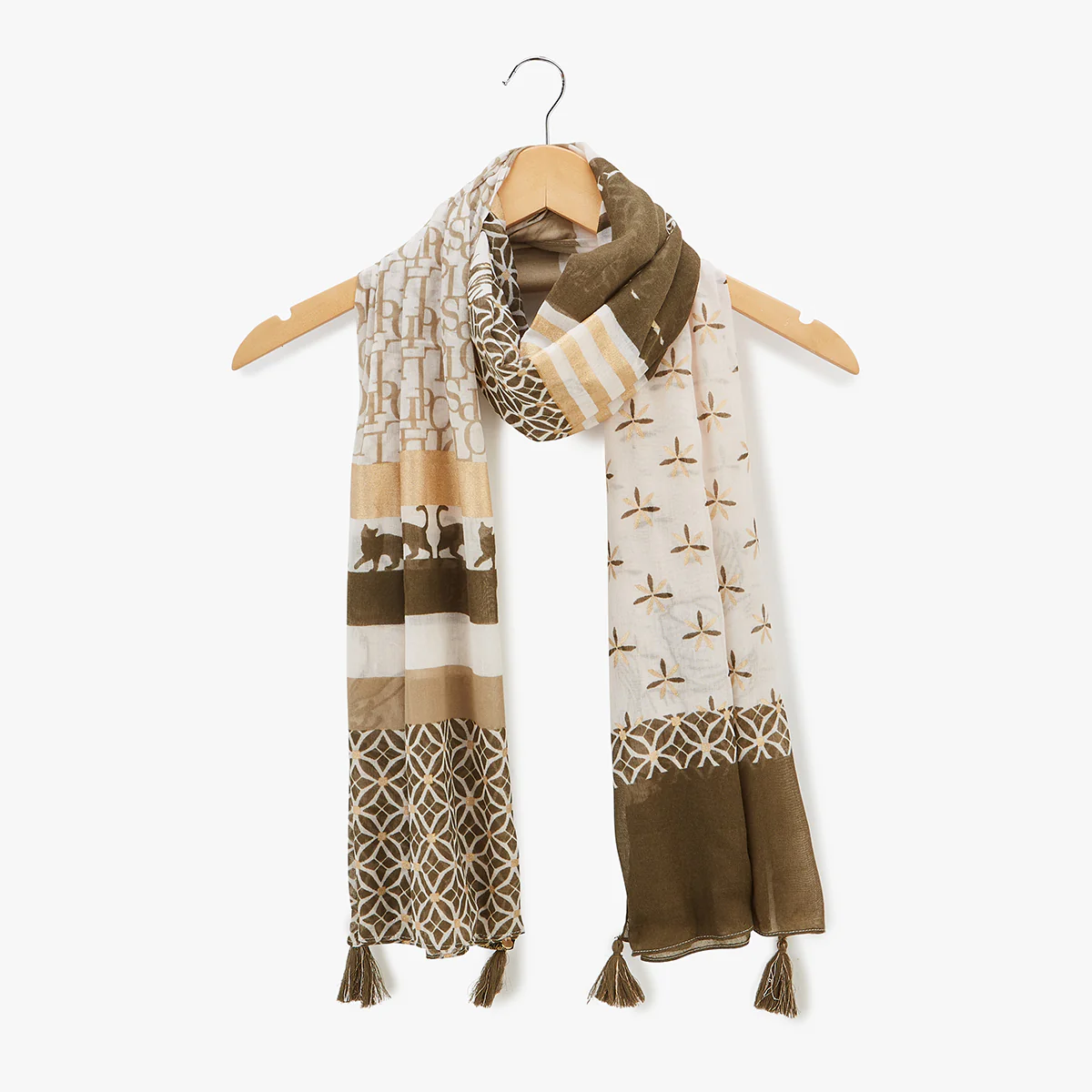 Foulard kaki Lesko