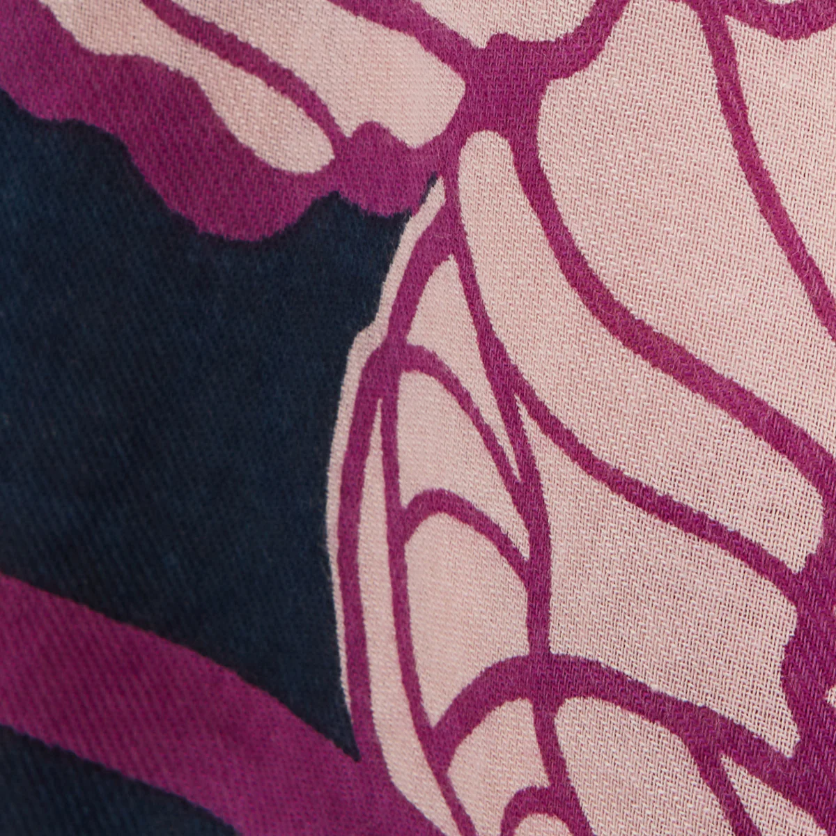 Foulard rectangulaire bleu Olmeta - Image 2