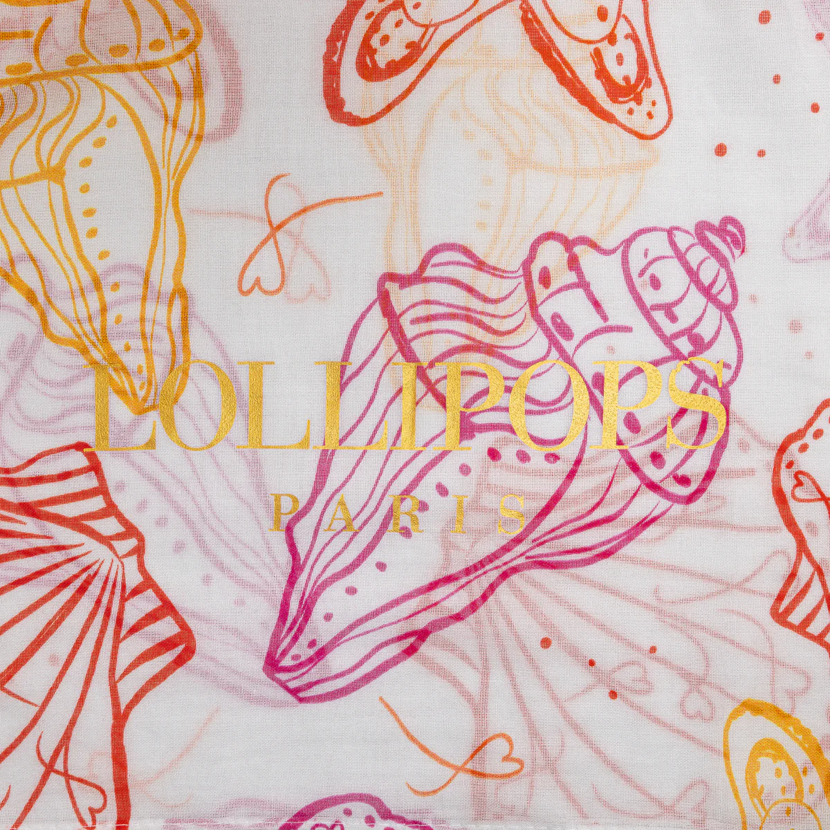 Foulard rectangulaire multicolore Sava - Image 3