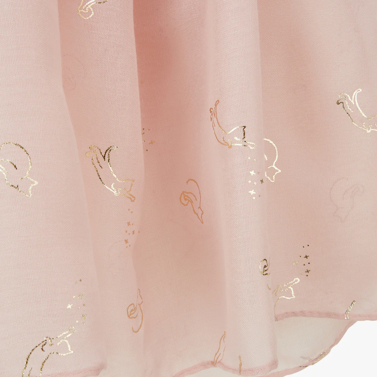 Foulard rectangulaire rose Pria - Image 2
