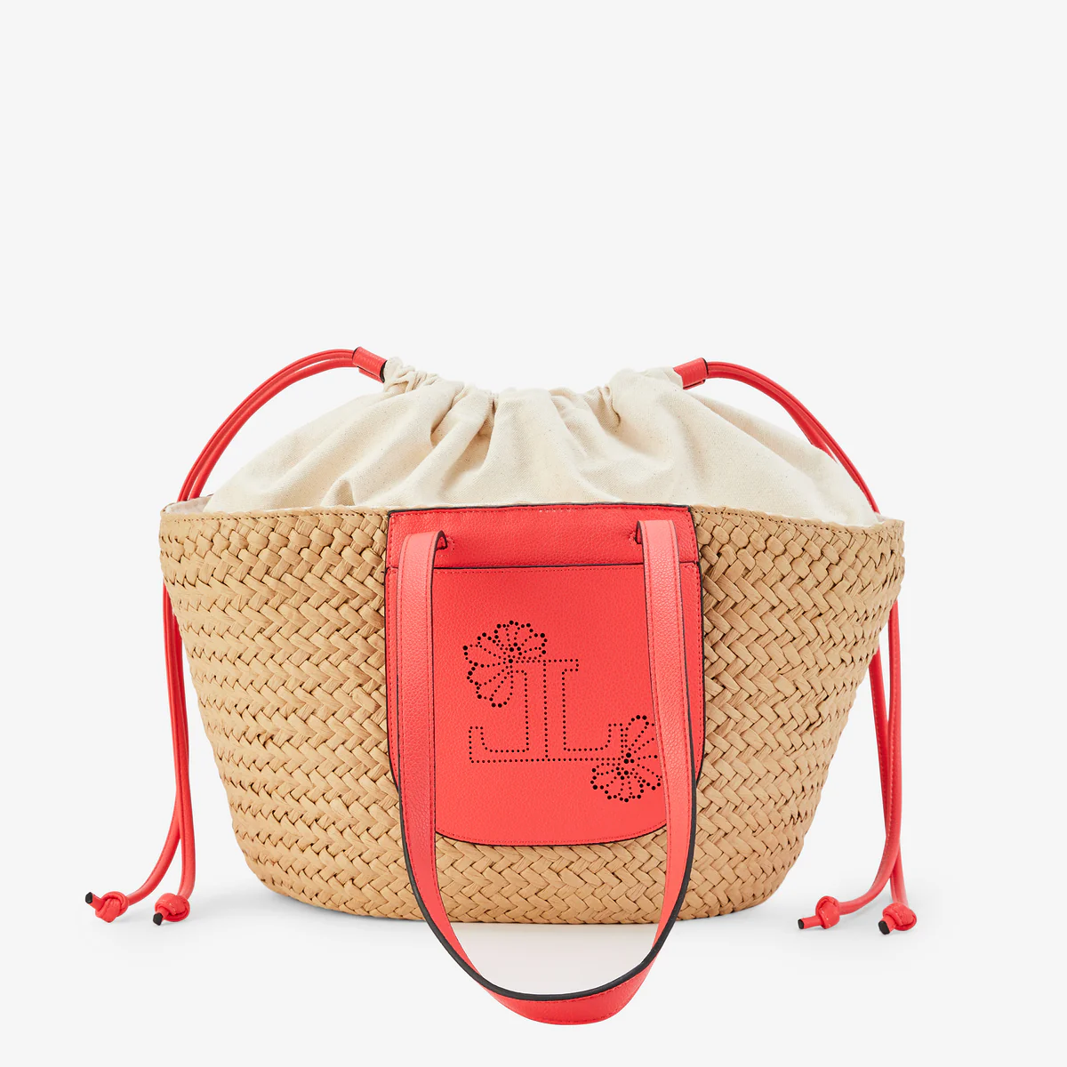 Grand panier corail Poldie