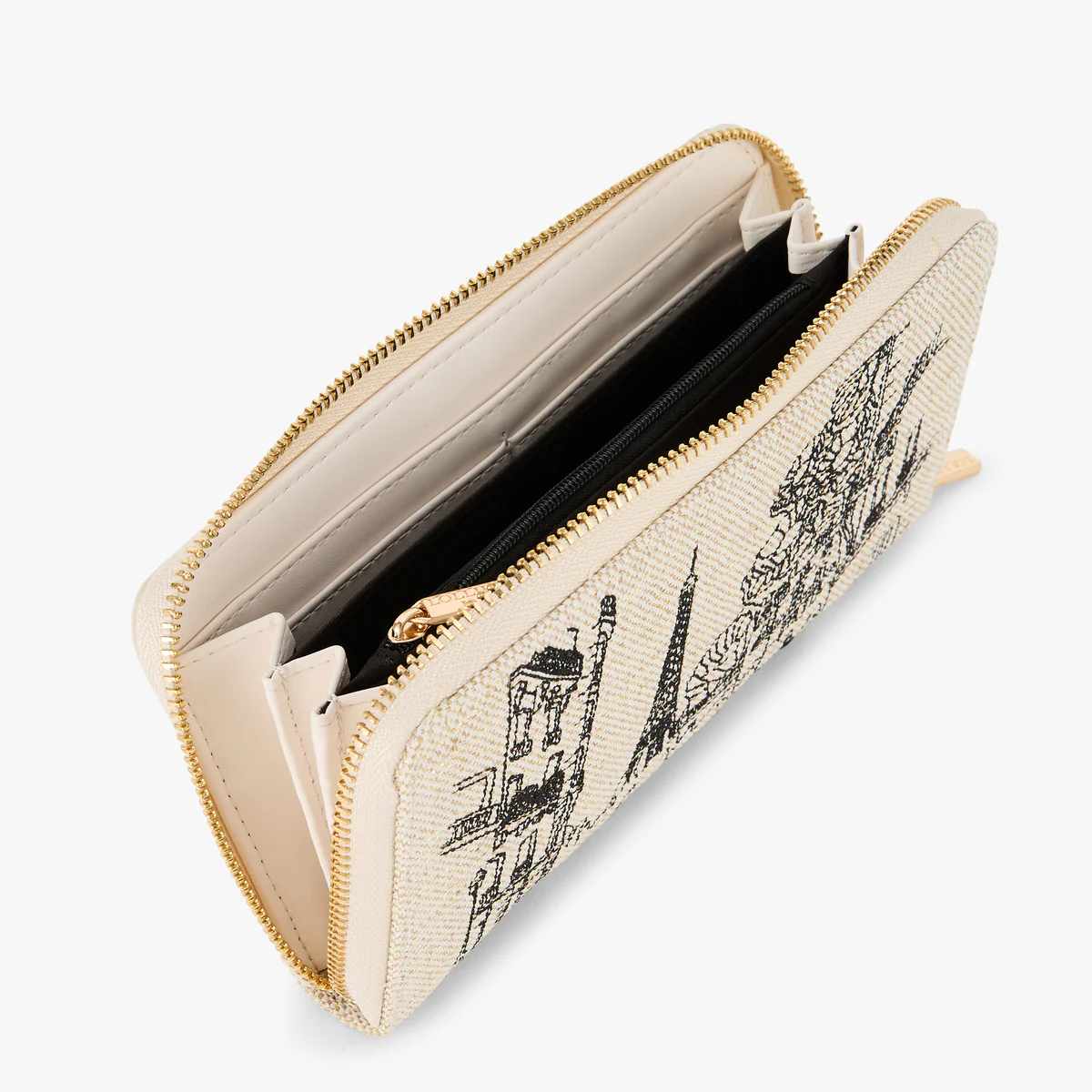 Grand portefeuille blanc Pierette - Image 4