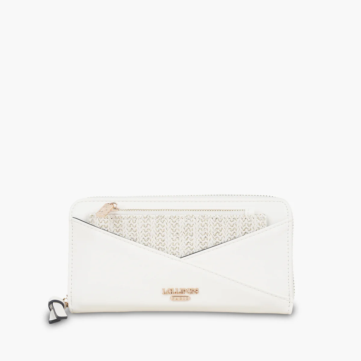 Grand portefeuille blanc Saya