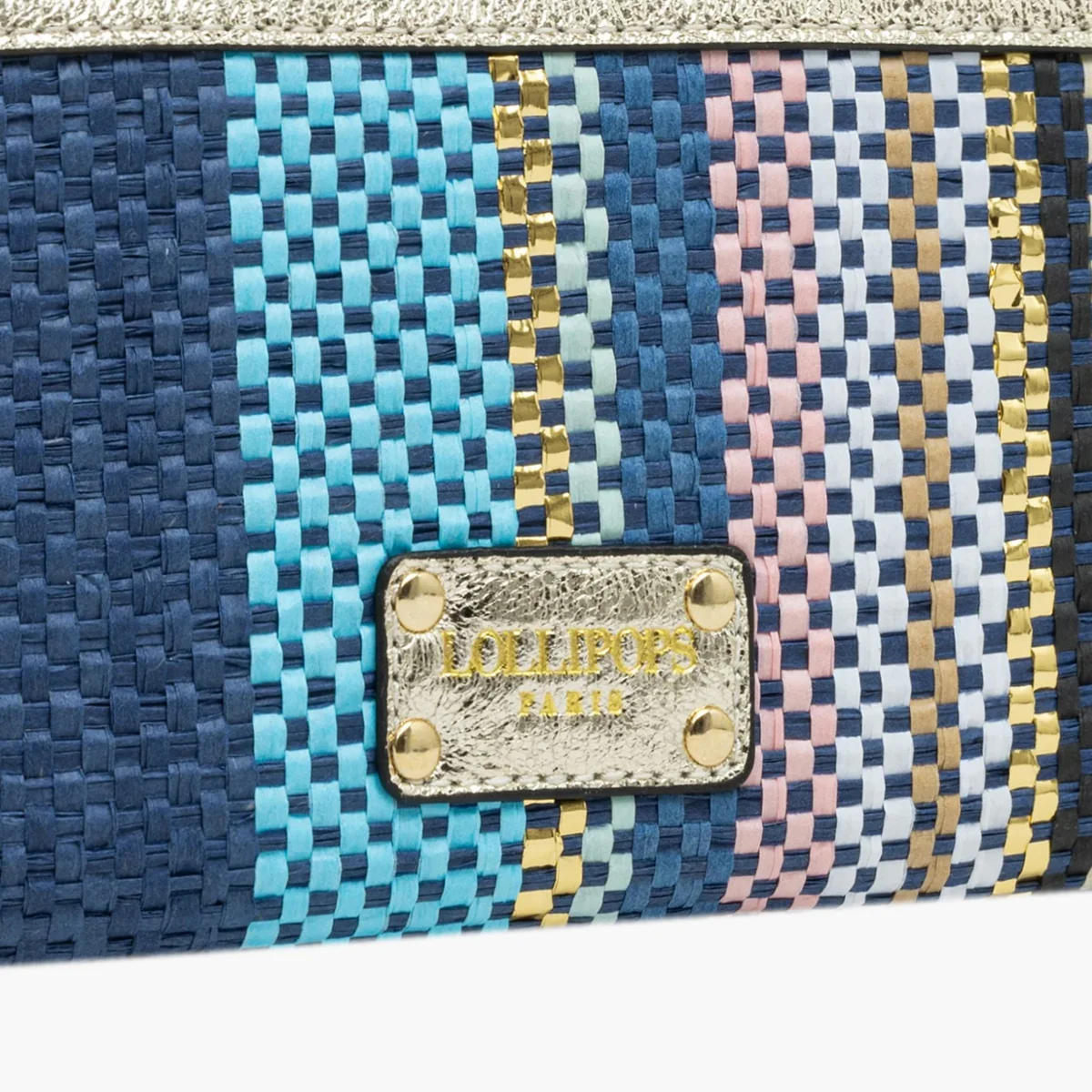 Grand portefeuille bleu Sunny - Image 5