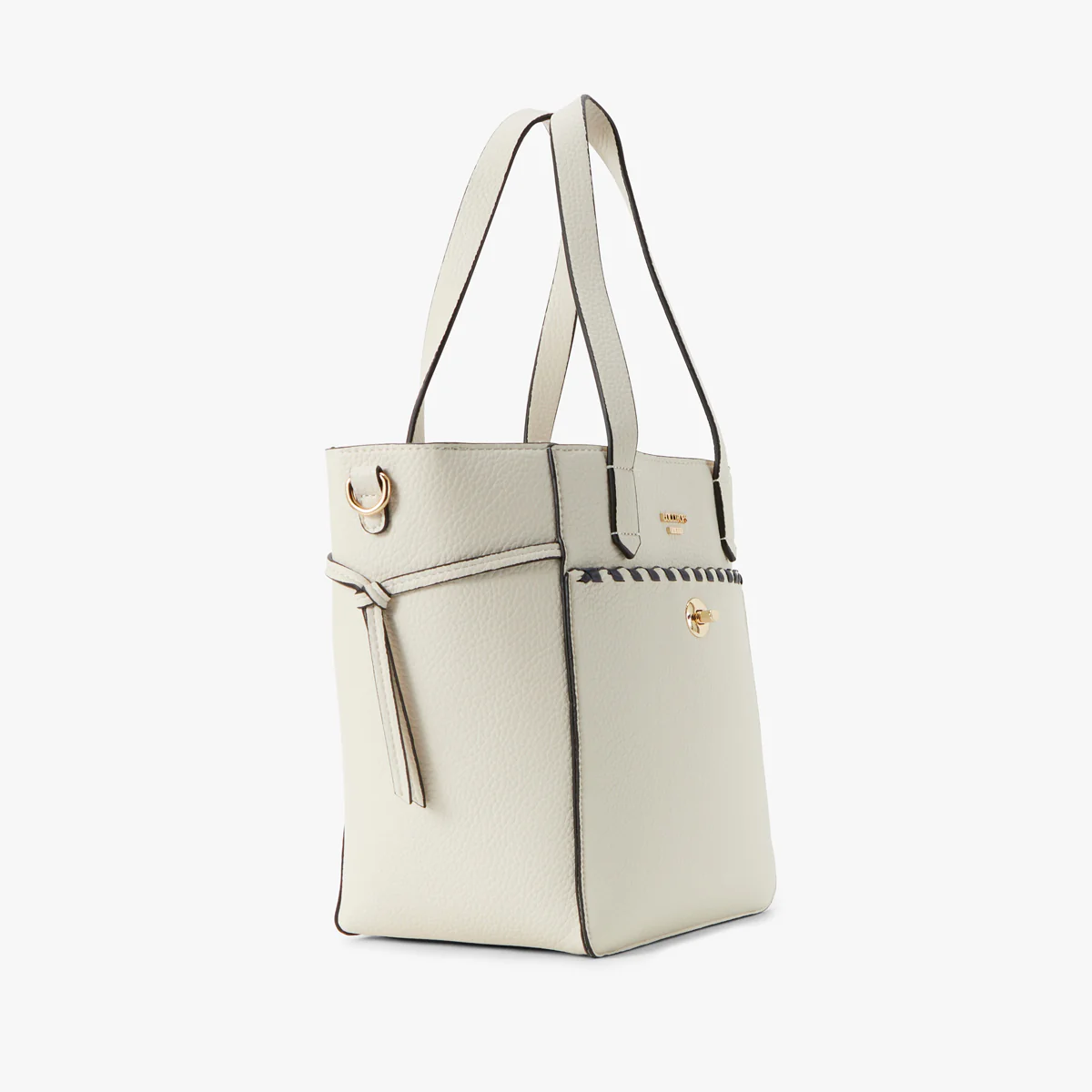 Grand sac shopper blanc Pivoine - Image 4