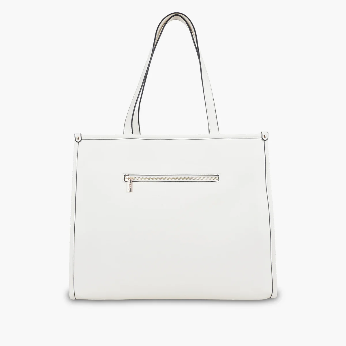 Grand sac shopper blanc Saya - Image 2
