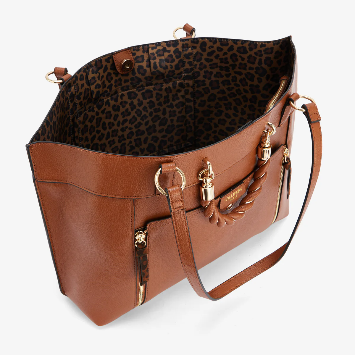 Grand sac shopper camel Rosazia - Image 4