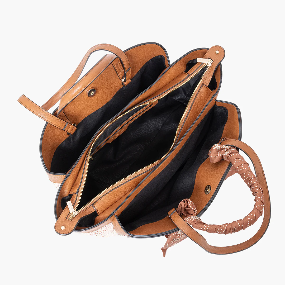 Grand sac shopper camel Sade - Image 4
