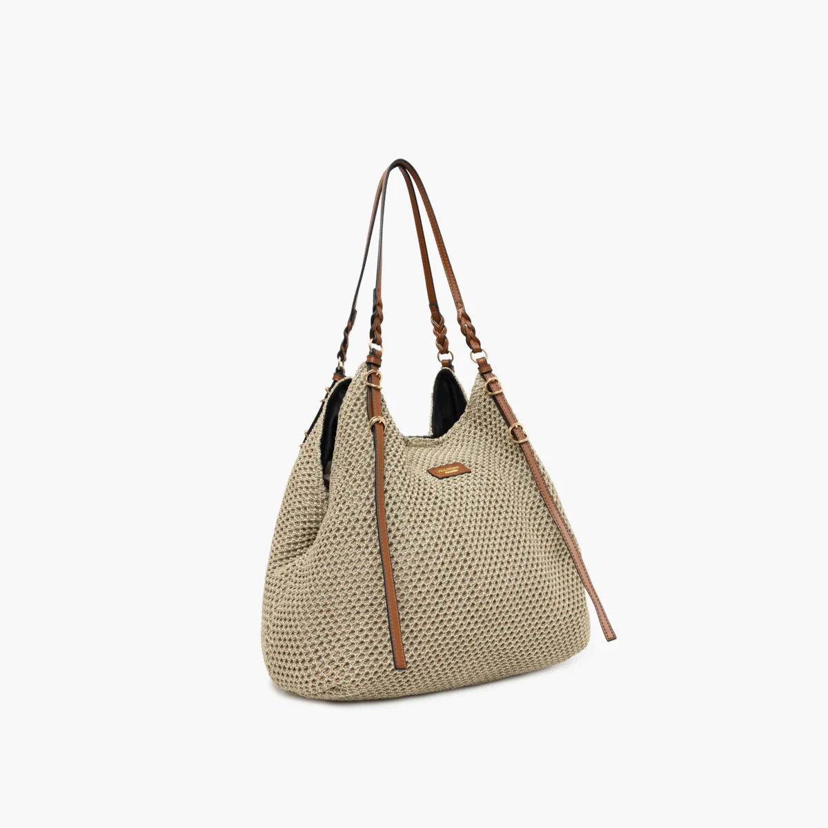 Grand sac shopper doré S-Ringo - Image 4