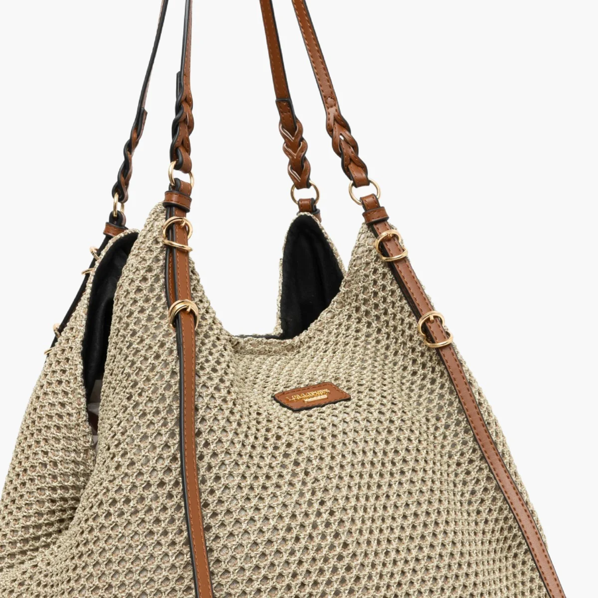 Grand sac shopper doré S-Ringo - Image 6
