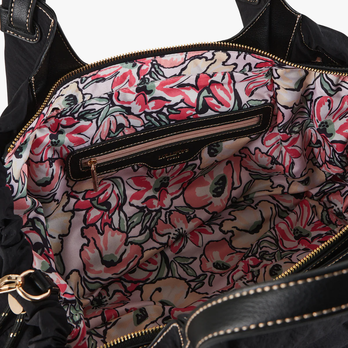 Grand sac shopper noir Pome - Image 5