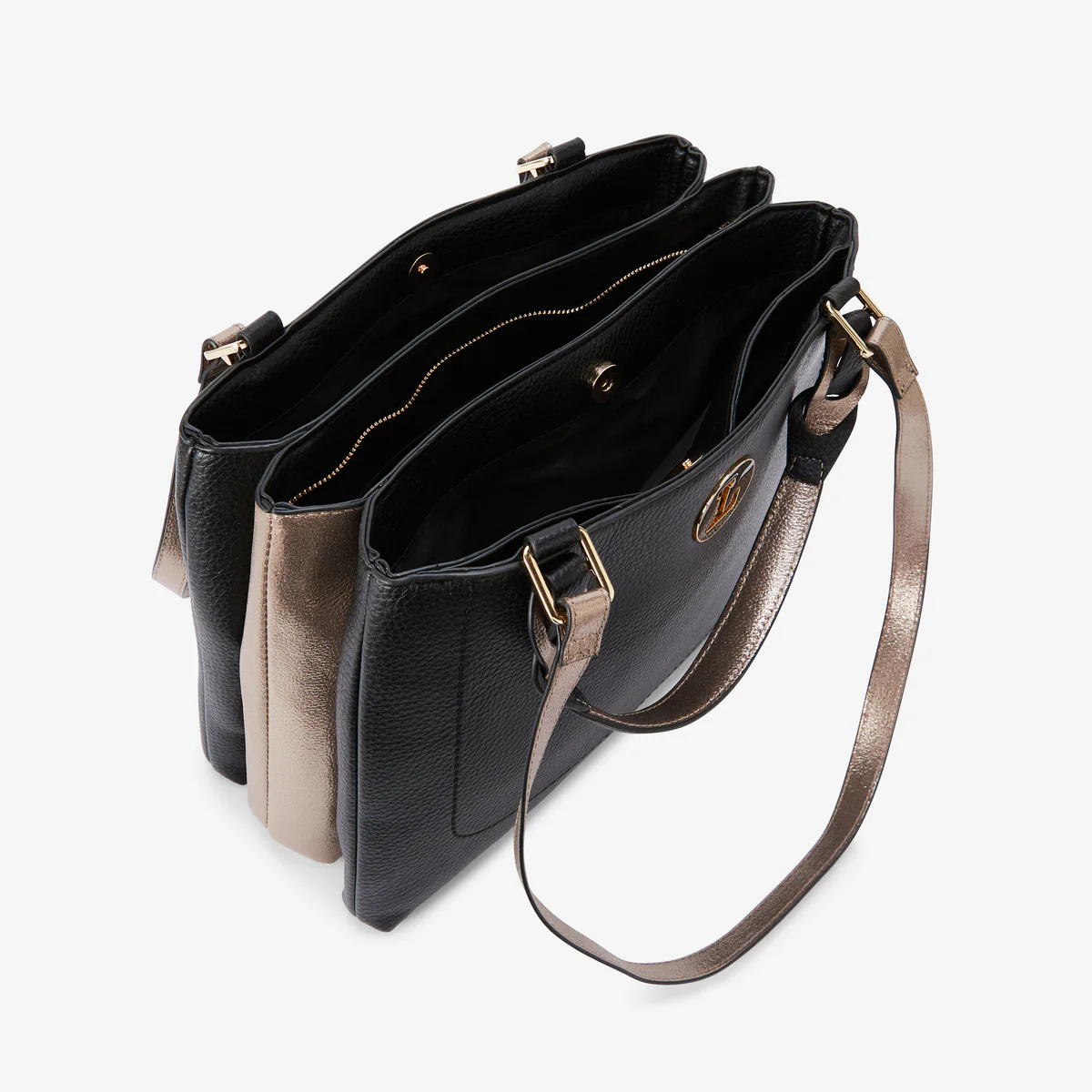 Grand sac shopper noir Rosabelle - Image 4