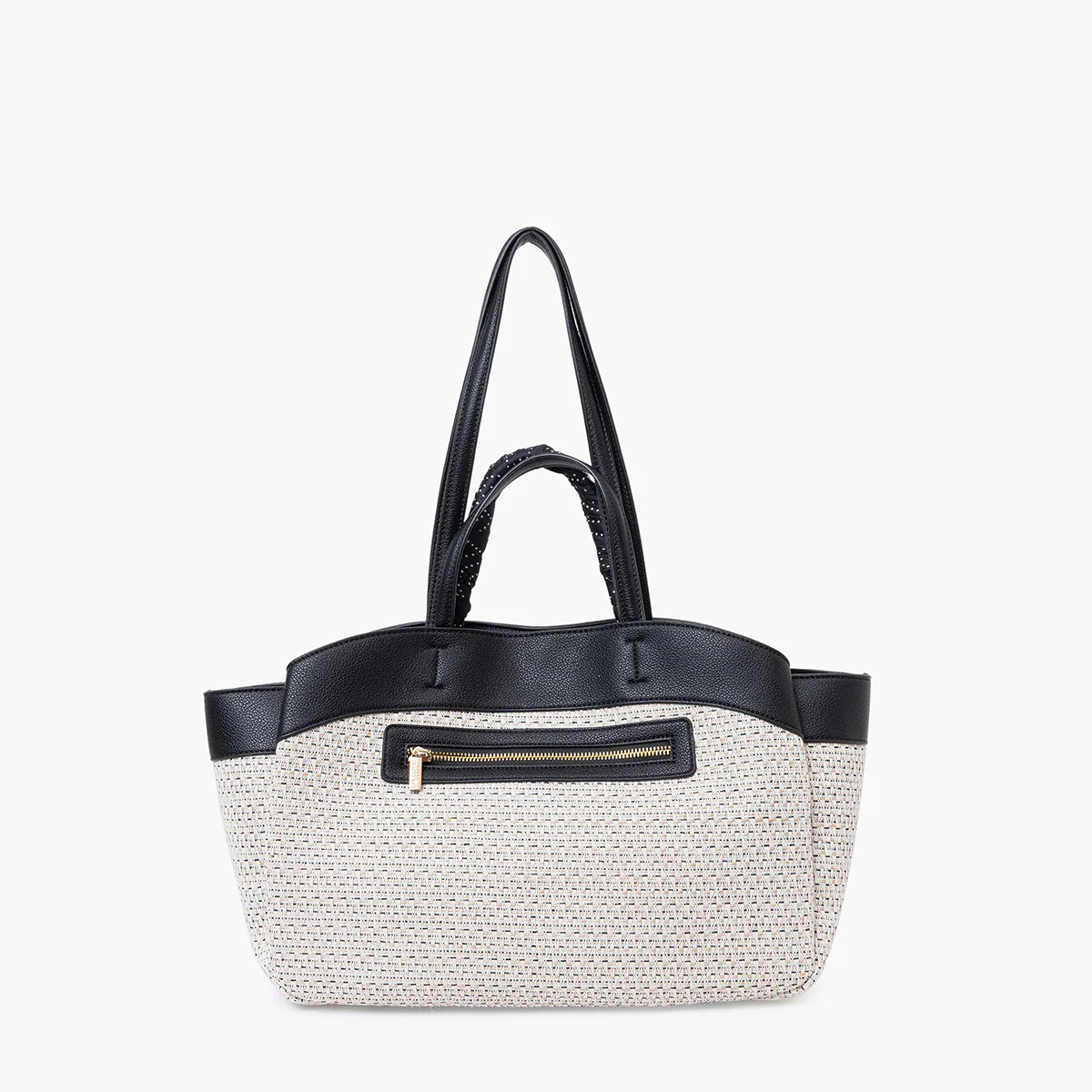 Grand sac shopper noir Sade - Image 2