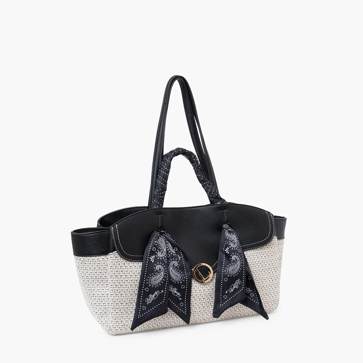 Grand sac shopper noir Sade - Image 3