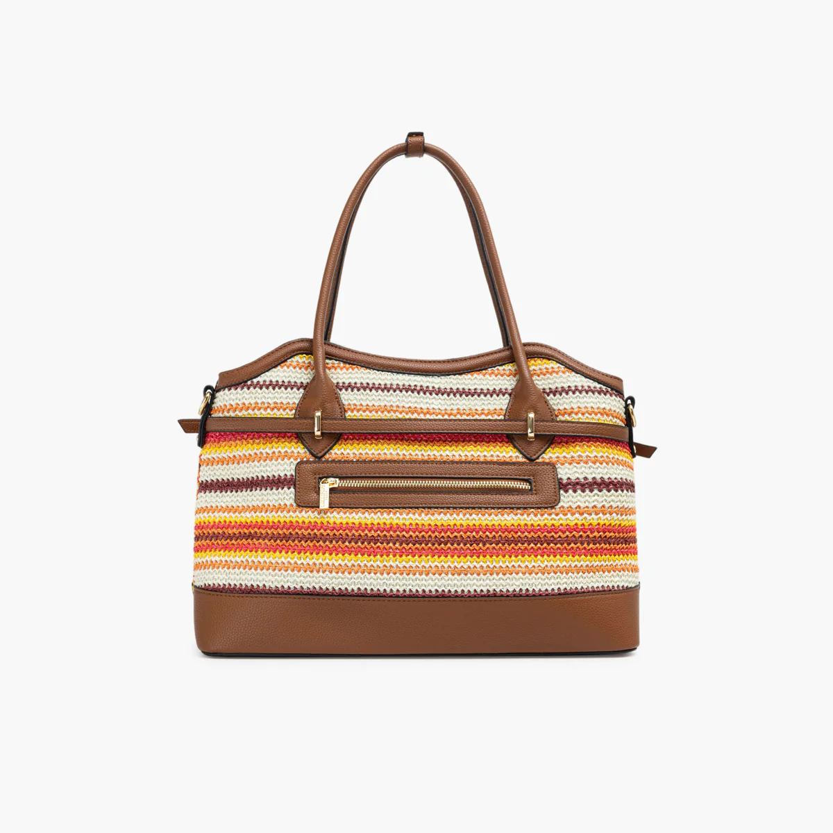Grand sac shopper orange Sartene - Image 2