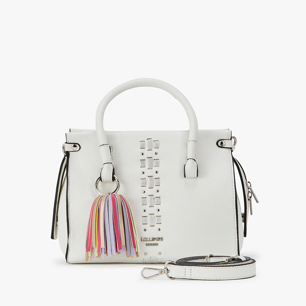 Petit sac à main blanc Lagarino