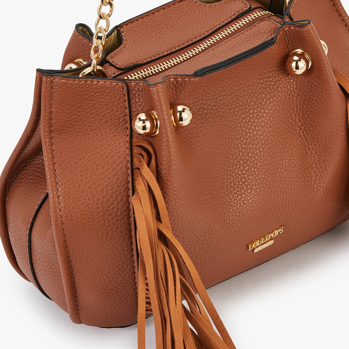Petit sac bandoulière beige Loreto - Image 5