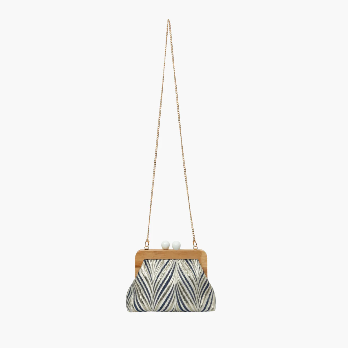 Petit sac frame bleu Swann - Image 3