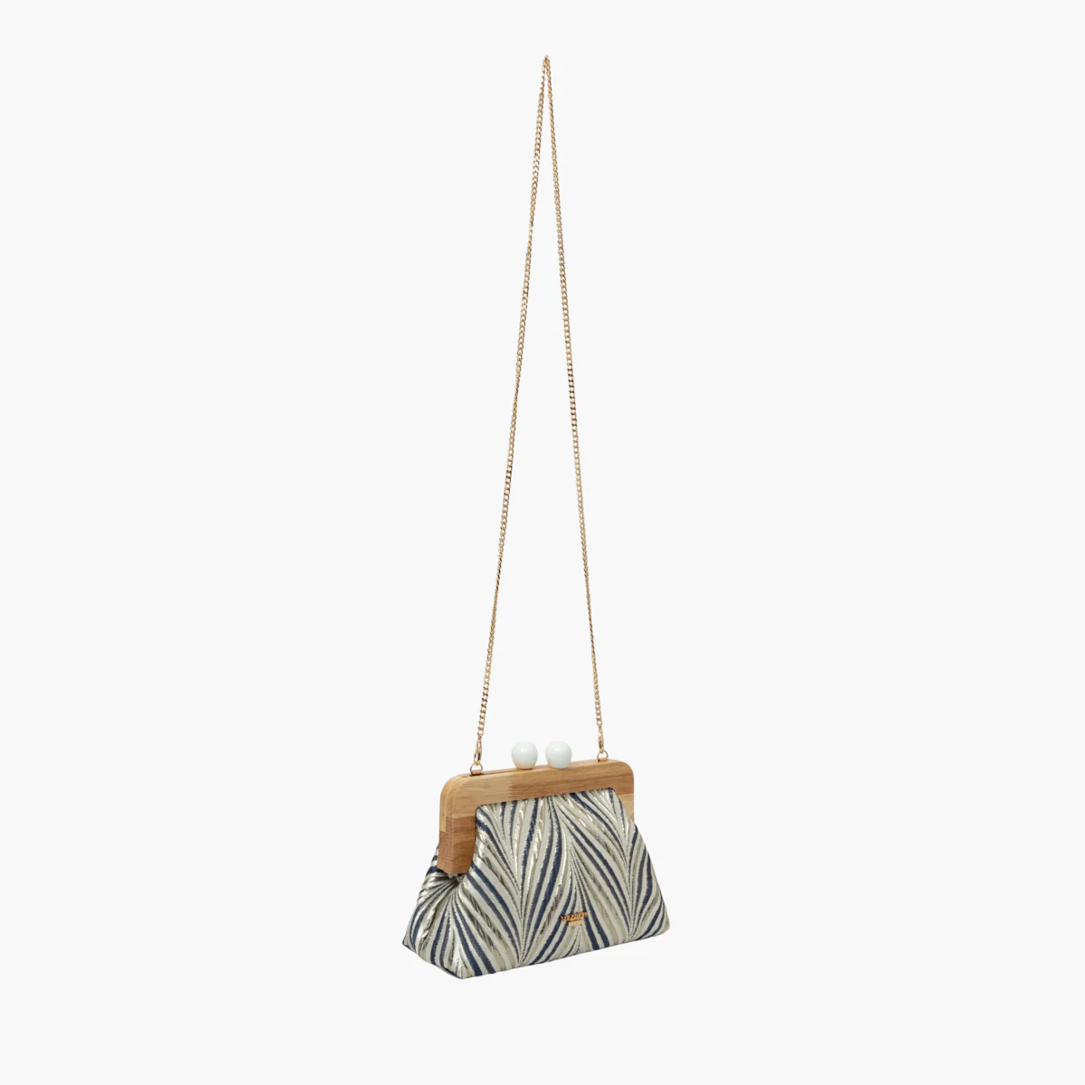 Petit sac frame bleu Swann - Image 4