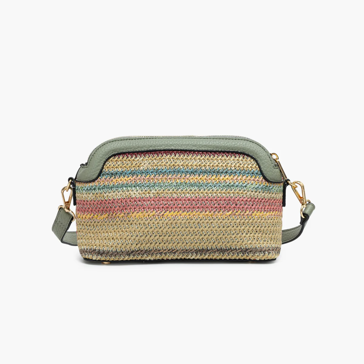 Petit sac multi poches vert Sartene - Image 2