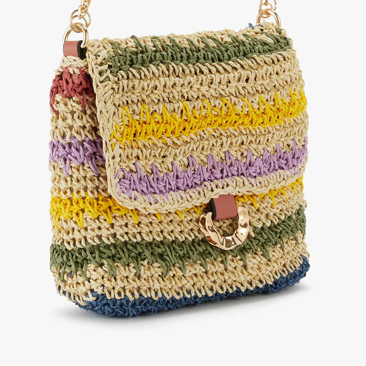 Petit sac paille porté épaule Nicolosi Paille - Image 3