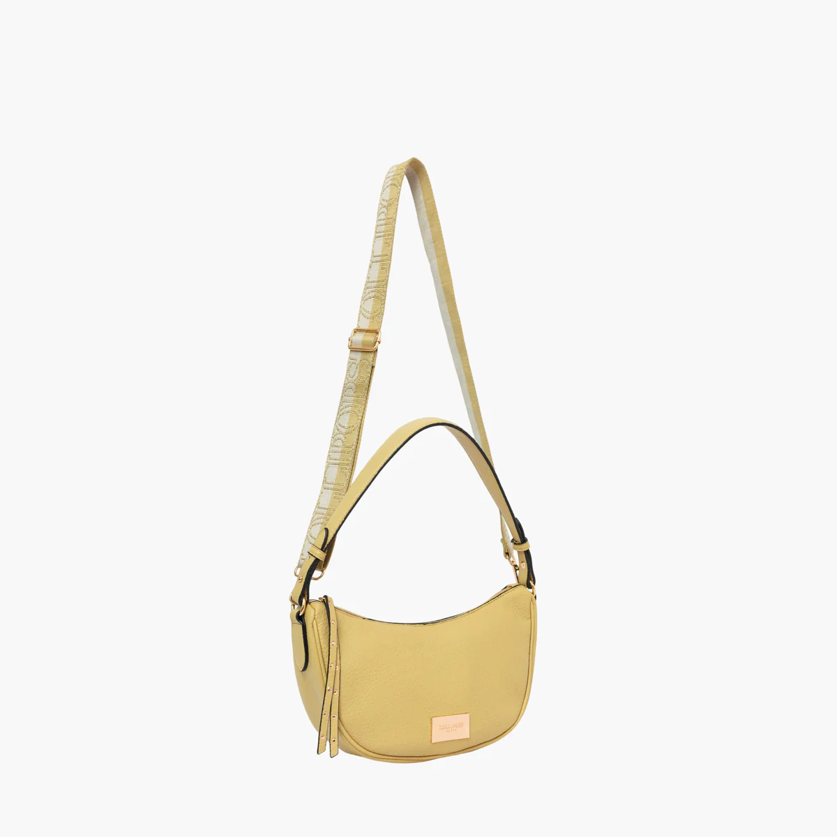 Petit sac porté épaule jaune Soni - Image 3