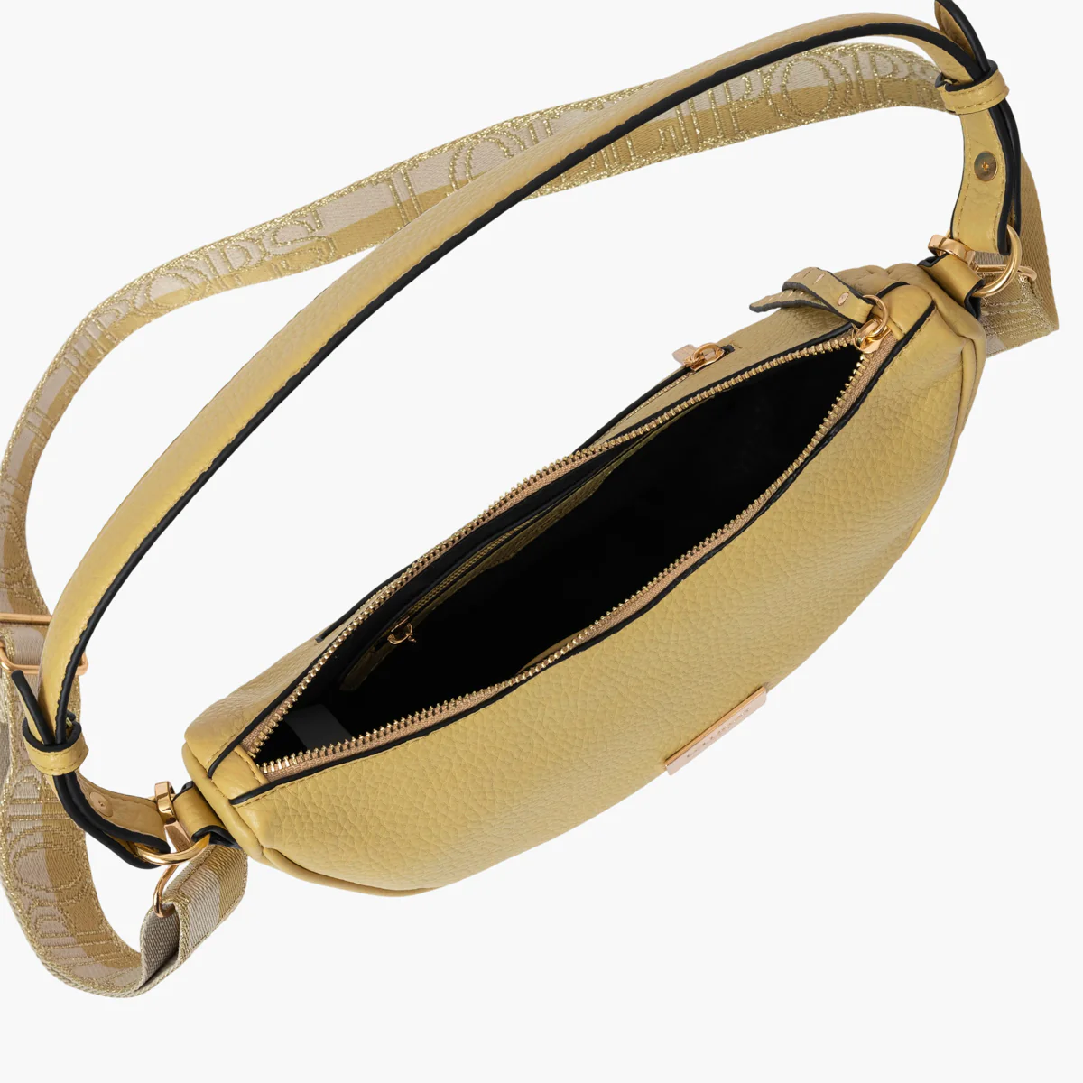Petit sac porté épaule jaune Soni - Image 4