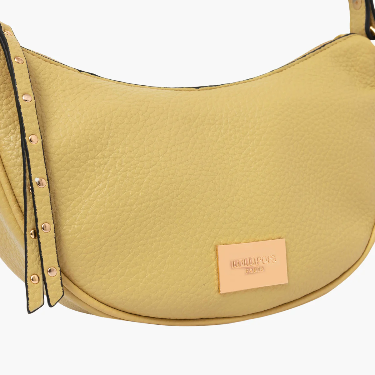 Petit sac porté épaule jaune Soni - Image 5