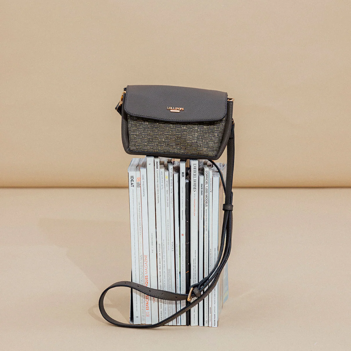 Petit sac porté épaule kaki Phary - Image 2