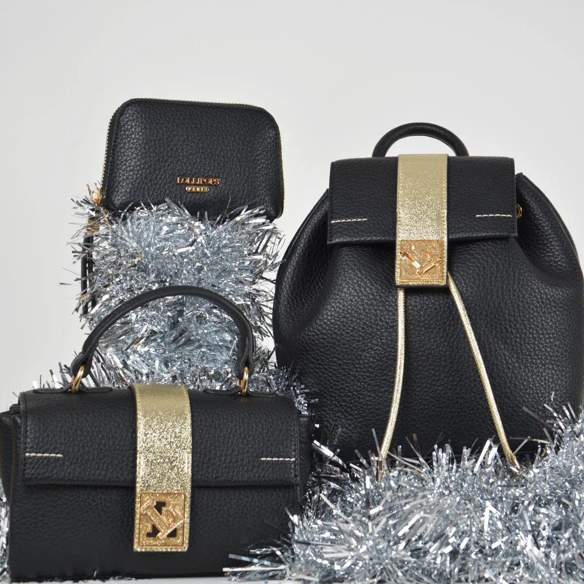 Petit sac porté épaule noir Soyan - Image 2