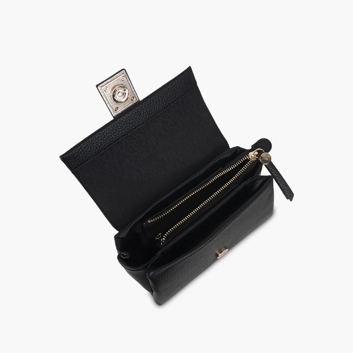 Petit sac porté épaule noir Soyan - Image 5