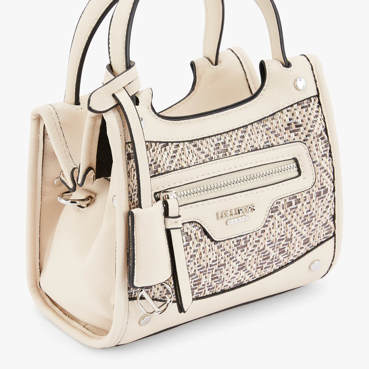 Petit sac shopper blanc Nicoreta - Image 5