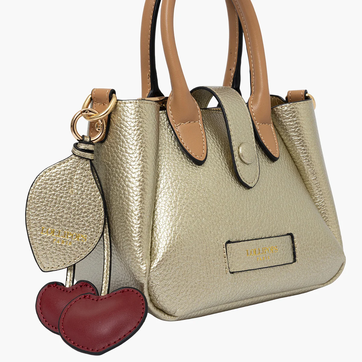 Petit sac shopper doré Sian - Image 5