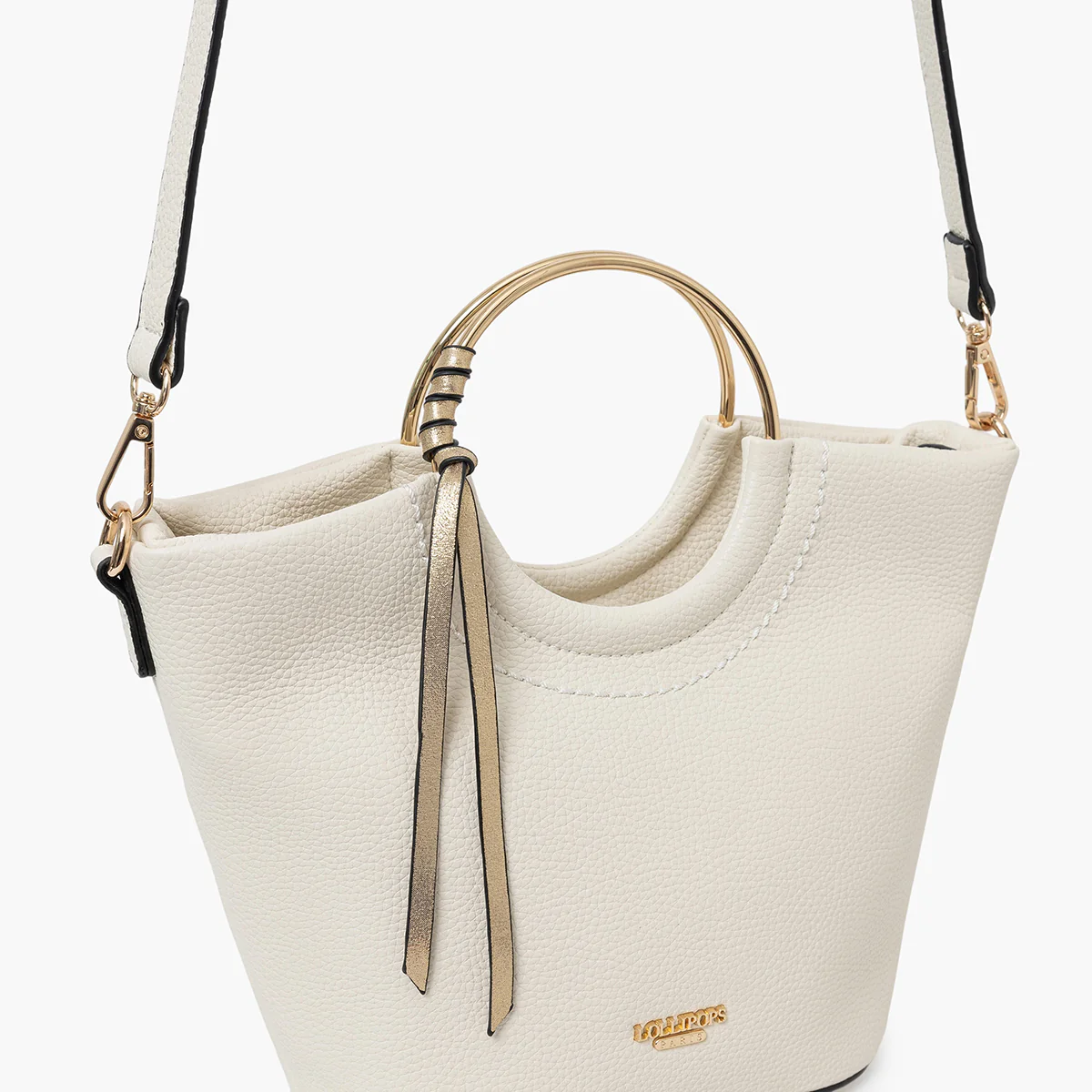 Petit sac shopper ivoire Sefa - Image 5