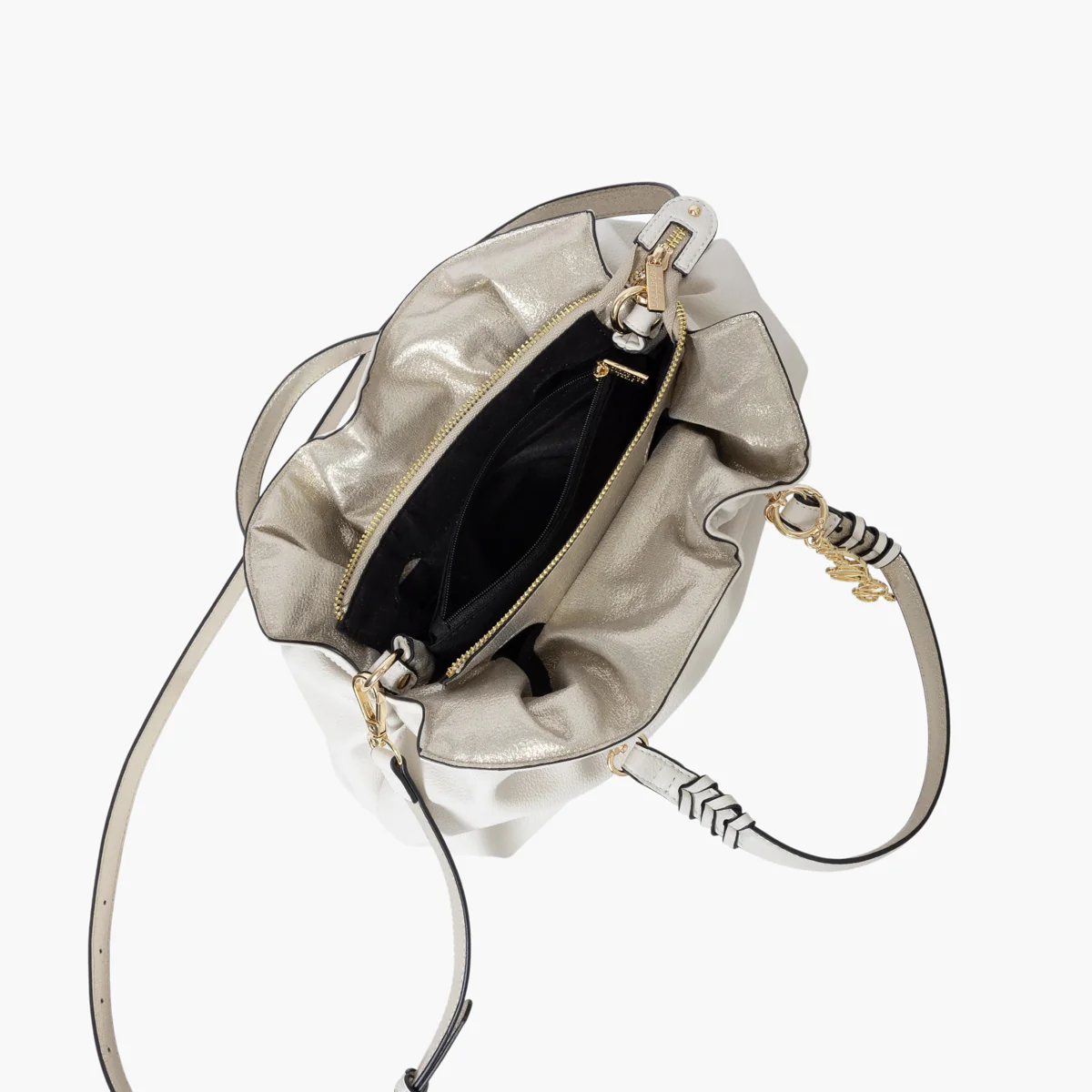 Petit sac shopper ivoire Shania - Image 4