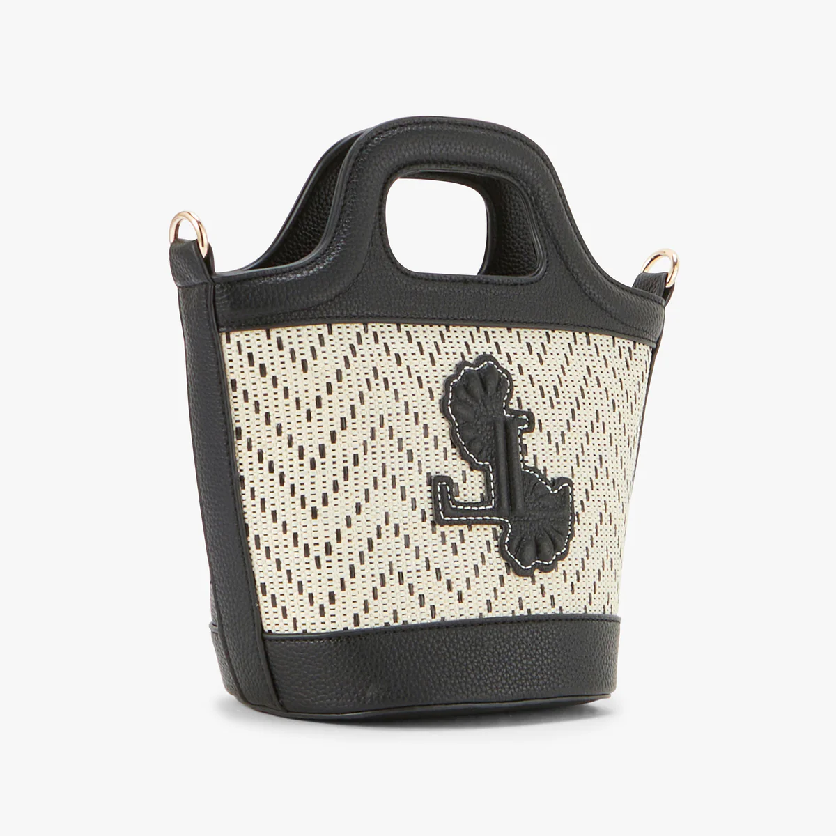 Petit sac shopper noir Priscillia - Image 4