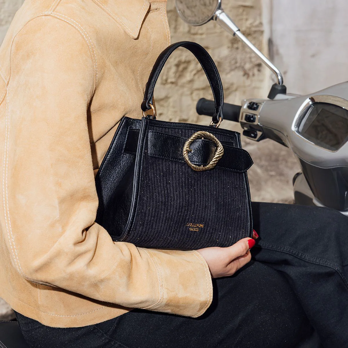 Petit sac shopper noir Riff - Image 2