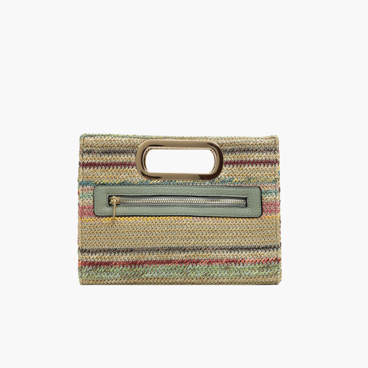 Petit sac shopper vert Sartene - Image 2