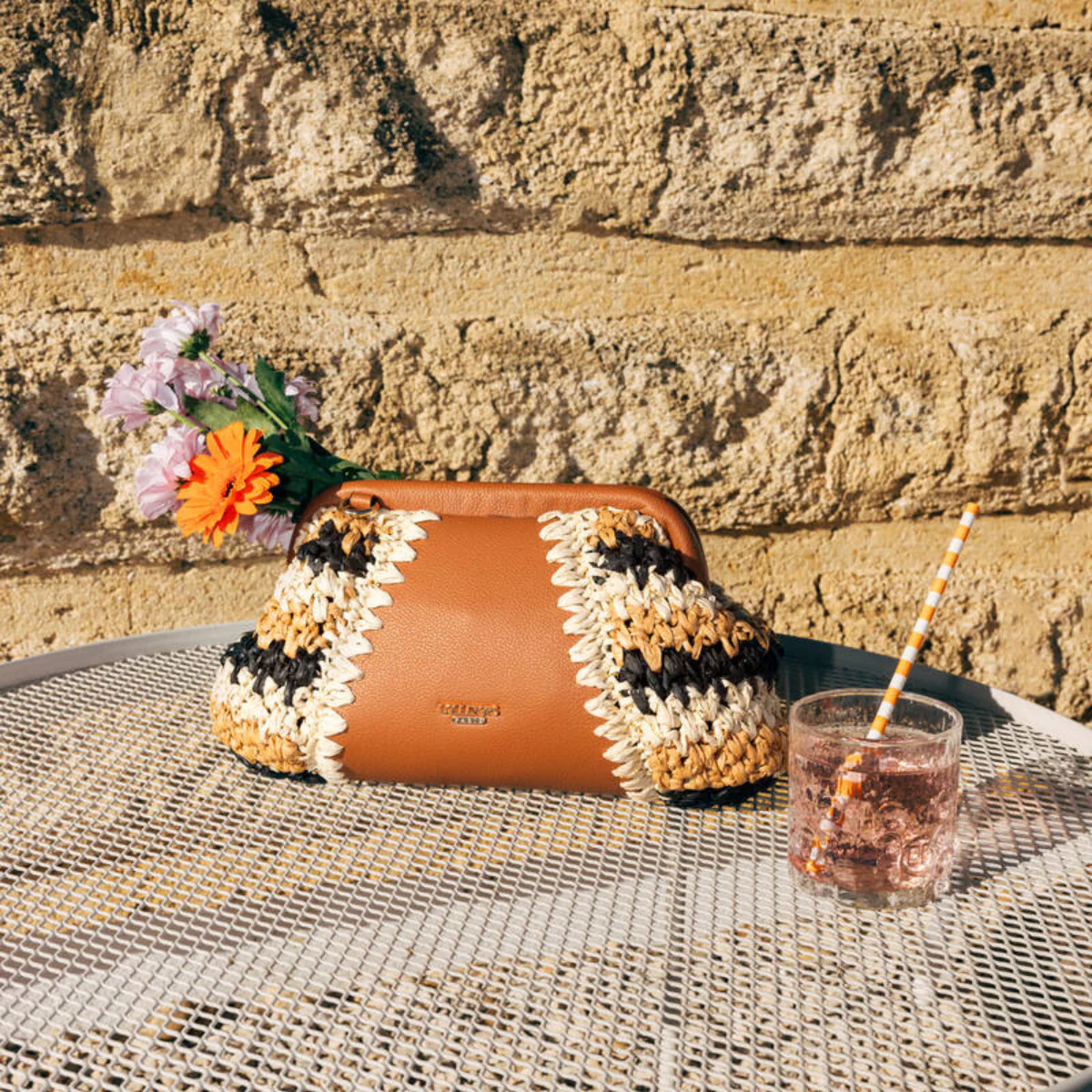 Petite pochette beige Nandy - Image 2