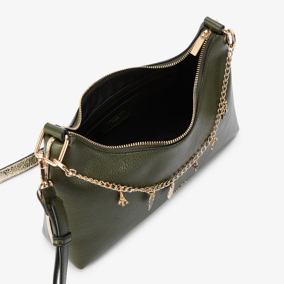 Sac bandoulière kaki Roselaine - Image 4