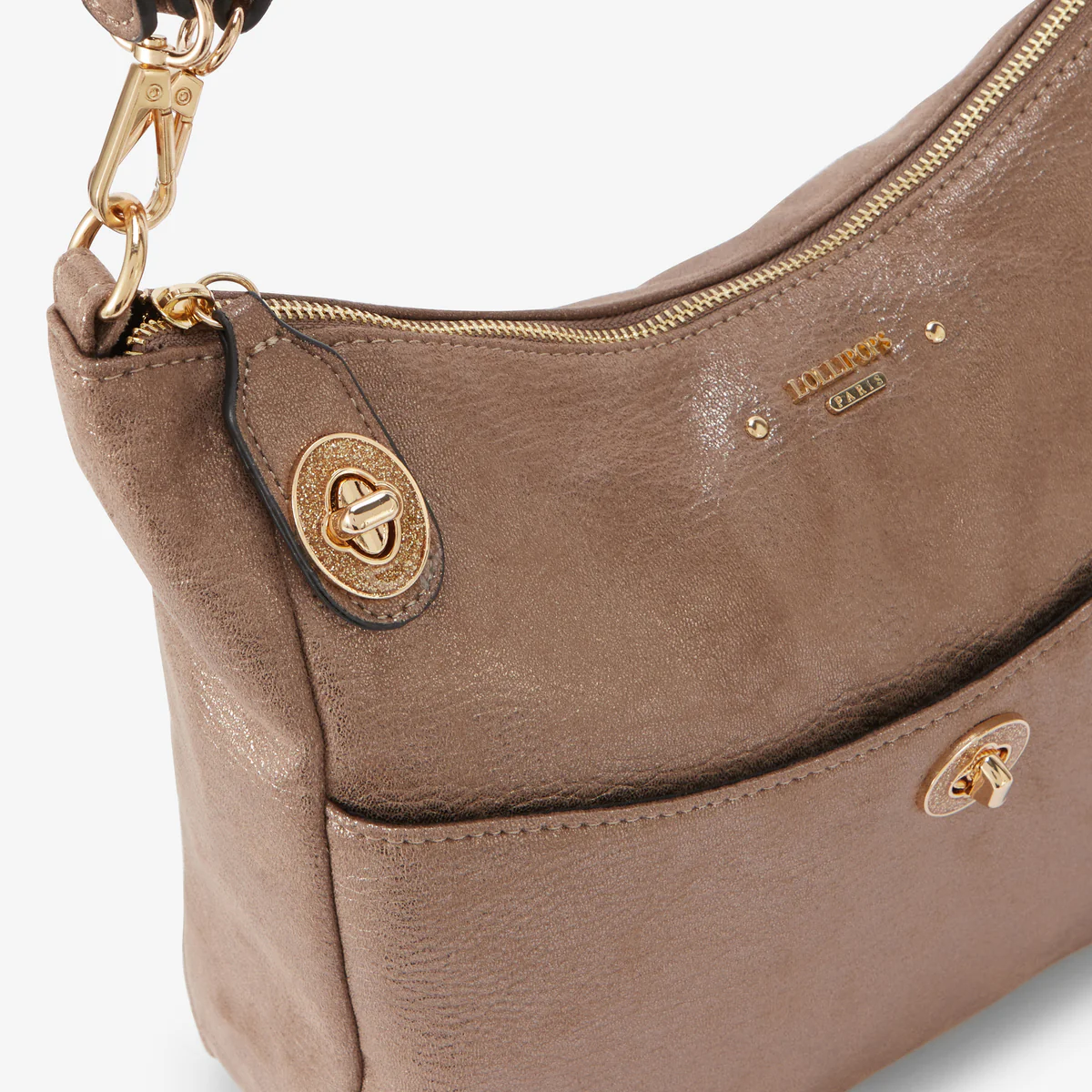 Sac hobo taupe Roselyne - Image 6