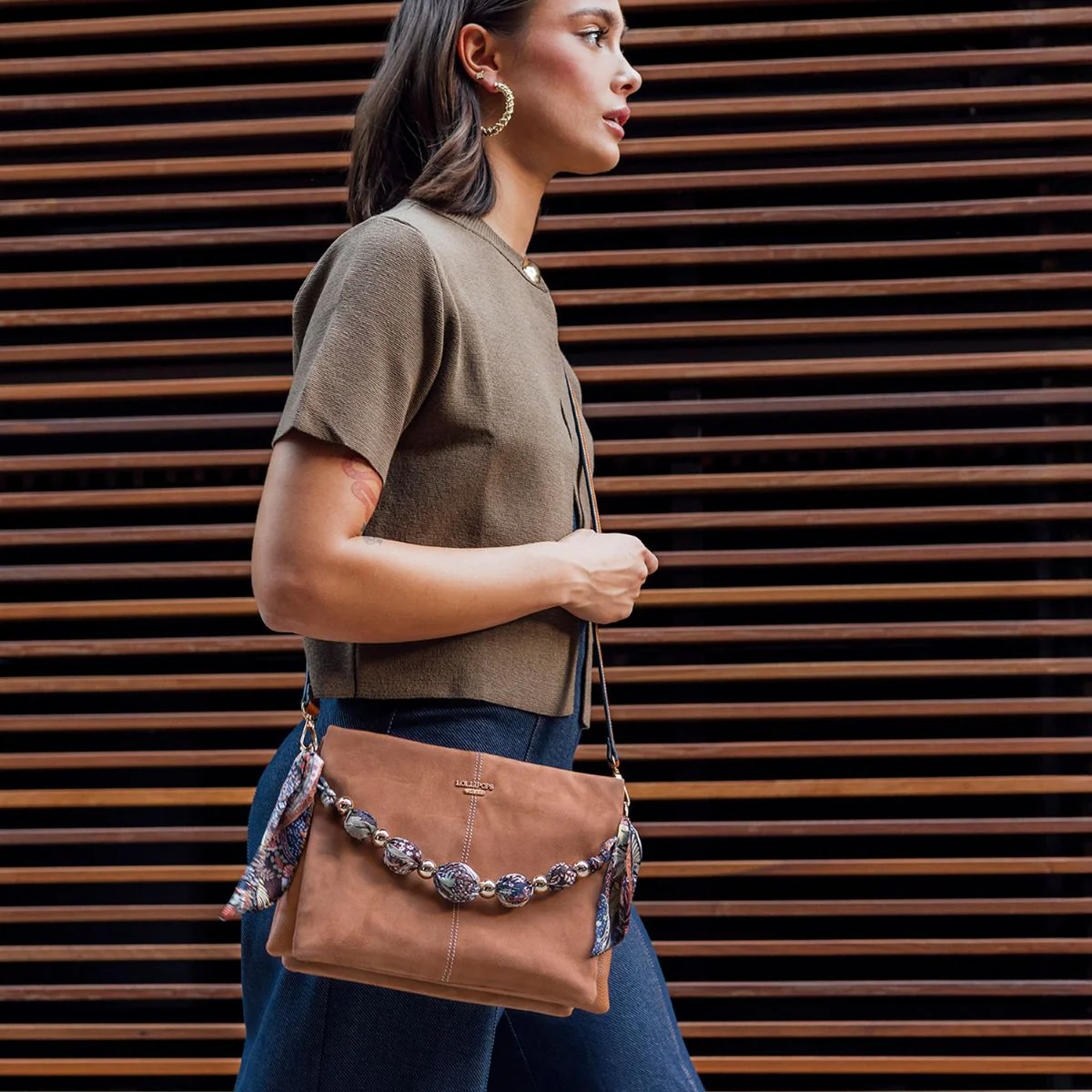 Sac multi poches camel Shirley - Image 2