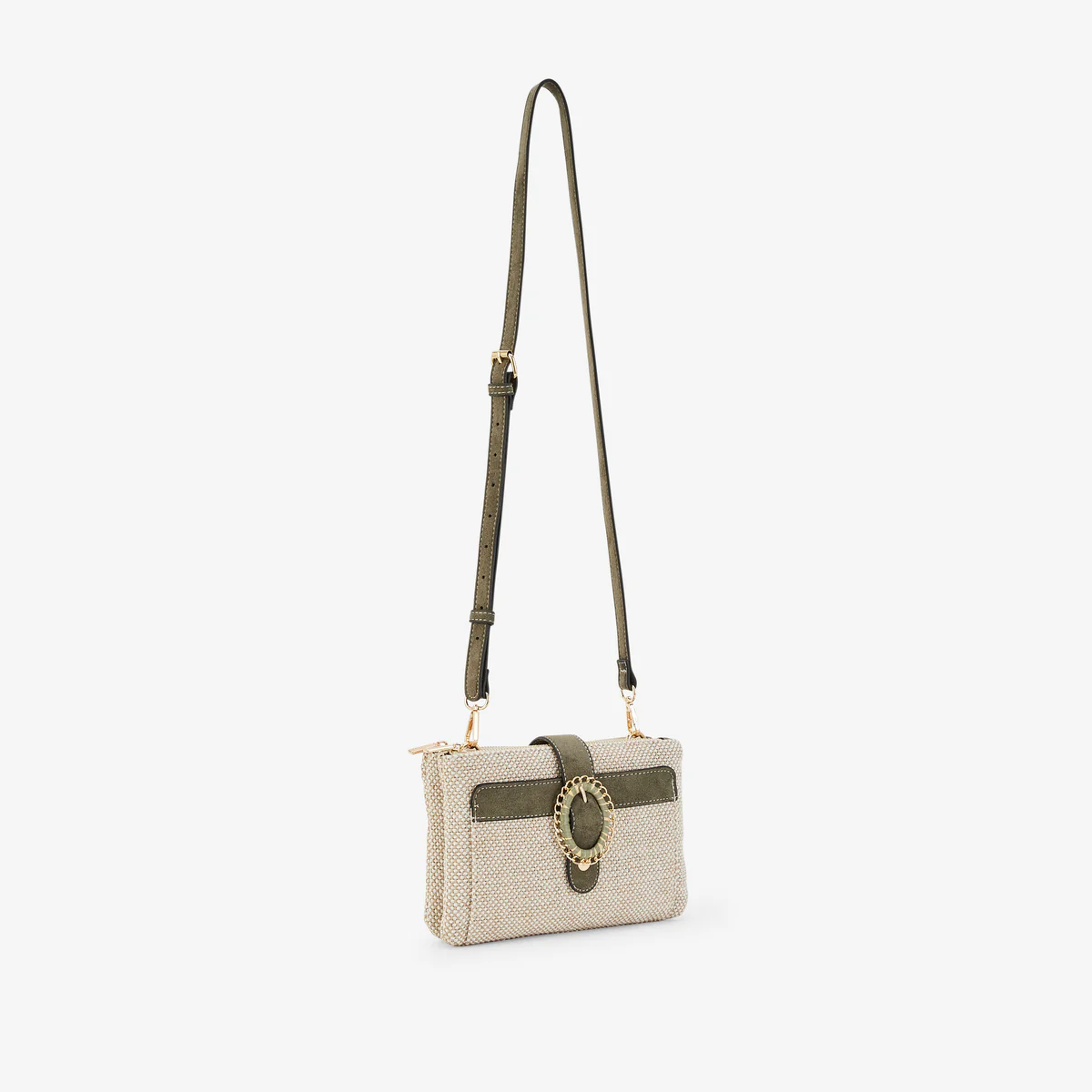 Sac multi poches kaki Paisley - Image 3