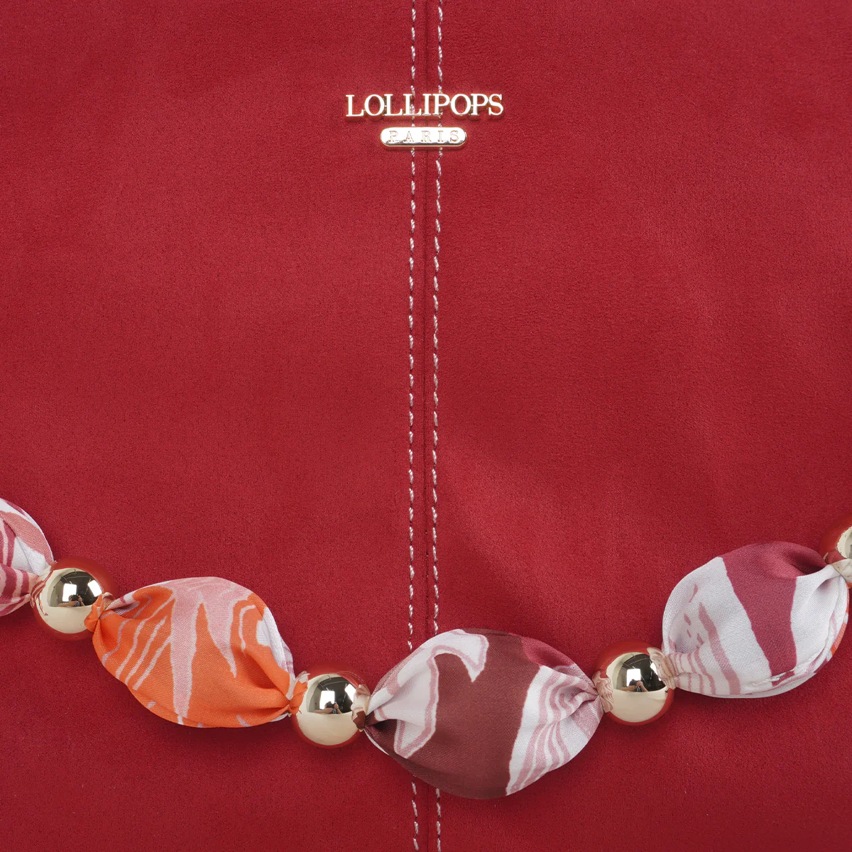 Sac multi poches rouge Shirley - Image 5