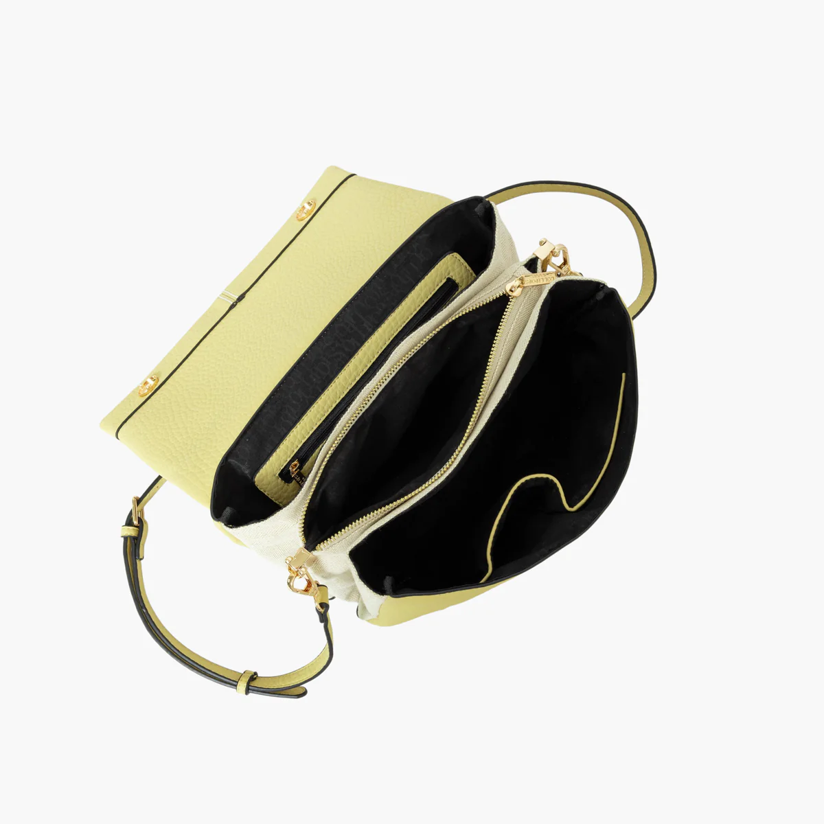 Sac multipoches jaune Sixtine - Image 5