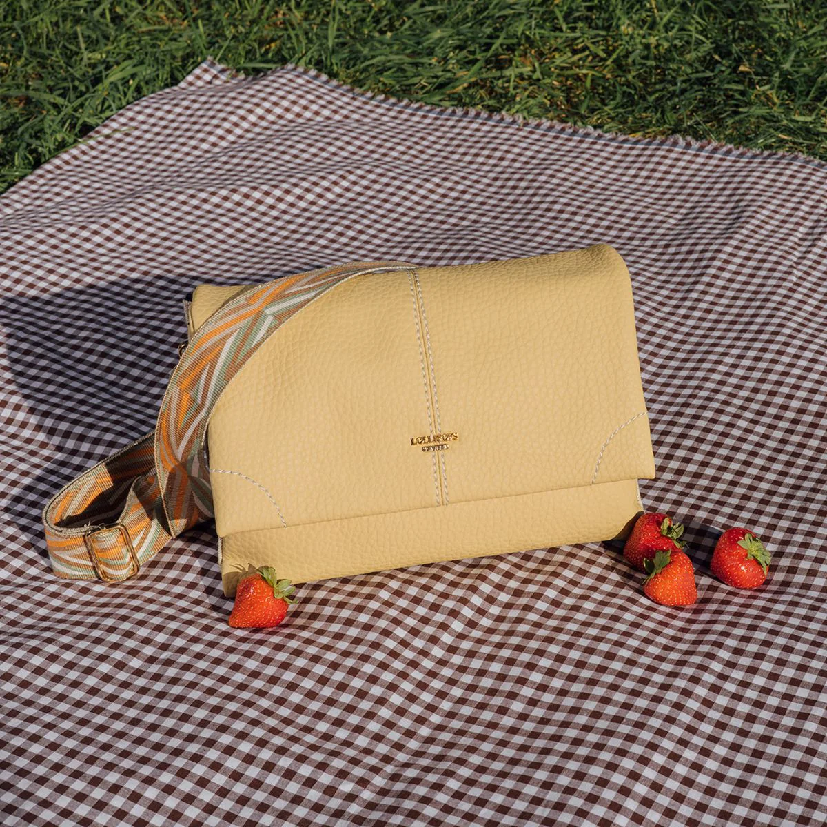 Sac multipoches jaune Sixtine - Image 7